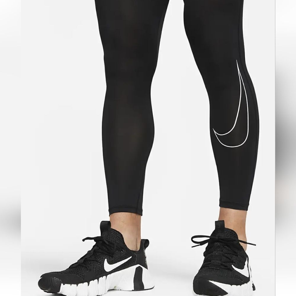 Nike Pro Dri-FIT Men's Black Lightweight Training Tight pants Size Medium Tall - Picture 13 of 16